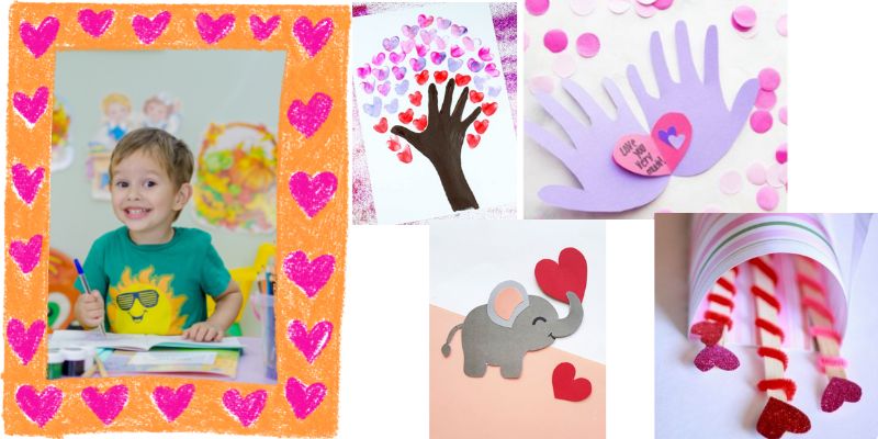 Ideas para manualidades fáciles de San Valentín para niños